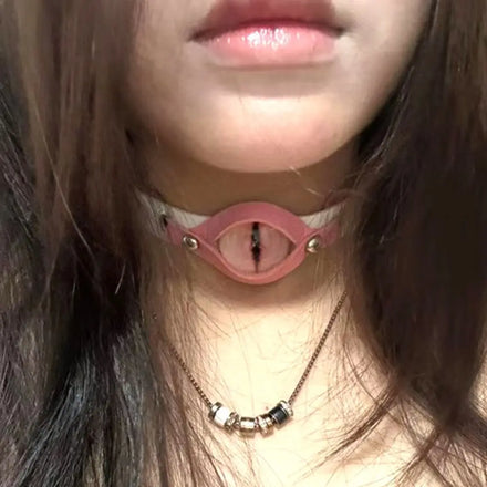 Collier Ras du Cou Mauvais Œil 5 Coloris : ras du cou mauvais œil gothique, coloris au choix, photo 1