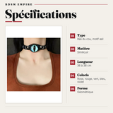 Collier Ras du Cou Mauvais Œil 5 Coloris : spécifications