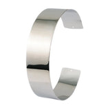 Collier Ras du Cou Rigide Métal Argenté : torque argenté ouvert sur fond blanc, photo 3