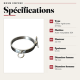 Collier Verrouillable Acier Inoxydable 304 : spécifications