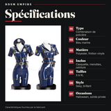 Combinaison Policière Sexy Vinyle Marine : spécifications