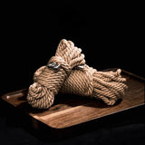 Corde Shibari 6 mm Naturelle ou Satinée : corde shibari 6 mm, version naturelle ou satinée, photo 5