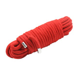 Corde Shibari en Coton 5 à 20 m : corde shibari en coton enroulée, embouts métalliques, photo 6