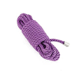 Corde Shibari Satinée 8 Coloris : corde shibari satinée en nylon torsadé, embouts métalliques, photo 12