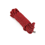Corde Shibari Satinée 8 Coloris : corde shibari satinée en nylon torsadé, embouts métalliques, photo 18