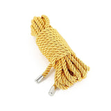 Corde Shibari Satinée 8 Coloris : corde shibari satinée en nylon torsadé, embouts métalliques, photo 7