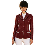 Costume Cavalière Veste d'Équitation : blazer d'équitation boutonné à col à revers, photo 9