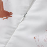 Costume Infirmière Zombie Gants Rouges : robe d'infirmière zombie blanche tachée, coiffe, photo 4