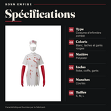 Costume Infirmière Zombie Gants Rouges : spécifications