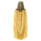 Costume Pharaon Homme Doré et Noir : costume de pharaon noir à bordure dorée pour homme, photo 4