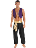 Costume Prince Oriental Homme Gilet Sarouel : costume de prince oriental, gilet et sarouel pour homme, photo 1