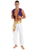 Costume Prince Oriental Homme Gilet Sarouel : costume de prince oriental, gilet et sarouel pour homme, photo 2