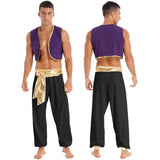 Costume Prince Oriental Homme Gilet Sarouel : costume de prince oriental, gilet et sarouel pour homme, photo 5