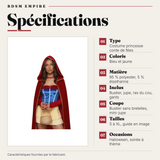 Costume Princesse Conte de Fées Bleu : spécifications