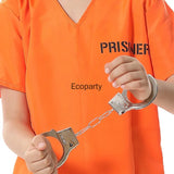 Costume Prisonnier Orange Unisexe : costume de prisonnier orange avec inscription, photo 2