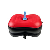 Coussin Gonflable pour Gode Ventouse : coussin gonflable rouge et noir avec plateau pour ventouse, photo 1