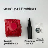 Coussin Gonflable pour Gode Ventouse : coussin gonflable rouge et noir avec plateau pour ventouse, photo 4