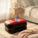 Coussin Gonflable pour Gode Ventouse : coussin gonflable rouge et noir avec plateau pour ventouse, photo 5