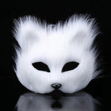 Demi-Masque Renard Fausse Fourrure : demi-masque de renard en fausse fourrure, photo 5