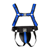 Ensemble Harnais et Jock Néoprène : ensemble harnais bulldog et jockstrap contrastés en néoprène, photo 10