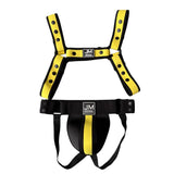 Ensemble Harnais et Jock Néoprène : ensemble harnais bulldog et jockstrap contrastés en néoprène, photo 12
