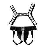 Ensemble Harnais et Jock Néoprène : ensemble harnais bulldog et jockstrap contrastés en néoprène, photo 13
