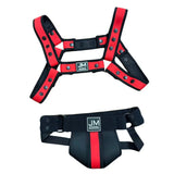 Ensemble Harnais et Jock Néoprène : ensemble harnais bulldog et jockstrap contrastés en néoprène, photo 14