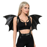 Harnais Chauve-Souris Similicuir : harnais de poitrine à ailes de chauve-souris et rivets, photo 3