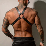 Harnais Homme Corps Complet : harnais homme en Y avec sangle centrale à œillets, photo 5
