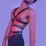 Harnais Homme Torse et Taille : harnais de torse noir à sangles en Y, photo 2