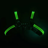 Harnais LED Homme Lumineux : harnais bulldog homme à bandes lumineuses LED, photo 9