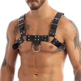 Harnais Torse Homme Anneau D : harnais de torse à bretelles larges et anneau D, photo 3