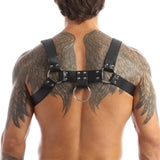 Harnais Torse Homme Anneau D : harnais de torse à bretelles larges et anneau D, photo 5
