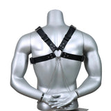 Harnais Torse Homme Croisé à Chaîne : harnais de torse croisé relié par une chaîne métallique, photo 6