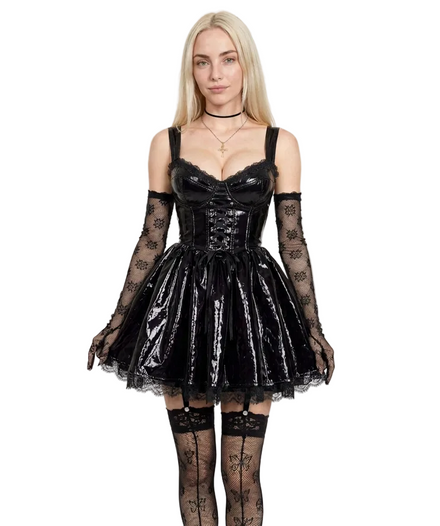 Robe Gothique Vinyle <br> Misa Amane