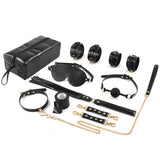 Kit BDSM 8 Pièces avec Sac : kit et boîte, noir
