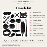Kit BDSM Peluche 16 Pièces : carte du contenu, pièces numérotées et caractéristiques