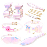 Kit Bondage Irisé : ensemble du kit, irisé pastel