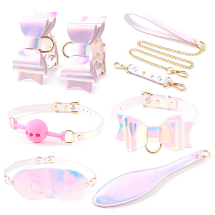 Kit Bondage Irisé : ensemble du kit, irisé pastel