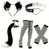 Kit Petplay Chaton : ensemble à plat, noir et blanc