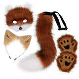 Kit Petplay Renard : vue du kit, roux et blanc