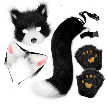 Kit Petplay Renard : vue du kit, noir et blanc