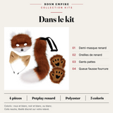Kit Petplay Renard : carte du contenu, pièces numérotées et caractéristiques