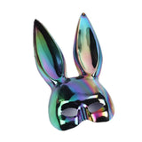 Masque Lapin Brillant 5 Coloris : demi-masque de lapin à finition brillante, photo 1