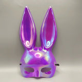 Masque Lapin Brillant 5 Coloris : demi-masque de lapin à finition brillante, photo 5