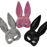 Masque Lapin Pailleté 7 Coloris : masque de lapin pailleté à longues oreilles, photo 1