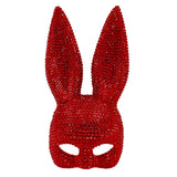 Masque Lapin Pailleté 7 Coloris : masque de lapin pailleté à longues oreilles, photo 3