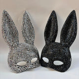 Masque Lapin Pailleté 7 Coloris : masque de lapin pailleté à longues oreilles, photo 4