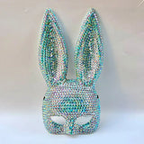Masque Lapin Pailleté 7 Coloris : masque de lapin pailleté à longues oreilles, photo 6