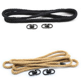Menottes de Corde Shibari Réglables : menottes de corde torsadée à deux boucles pivotantes, photo 3